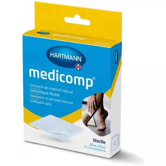 Medicomp flísz steril sebfedő 7,5x7,5cm 5x2x