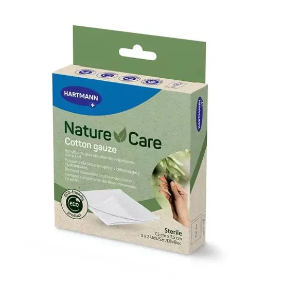 Nature Care steril mull lap 7,5x7,5cm 5x2x
