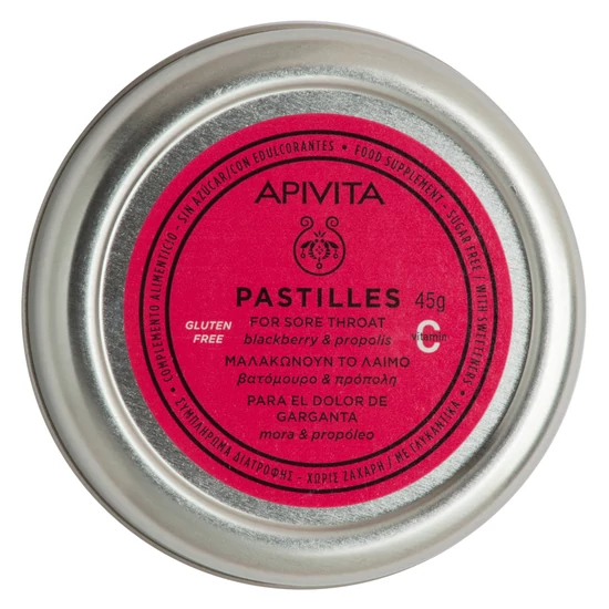 APIVITA Torokpasztilla Szeder 45 g