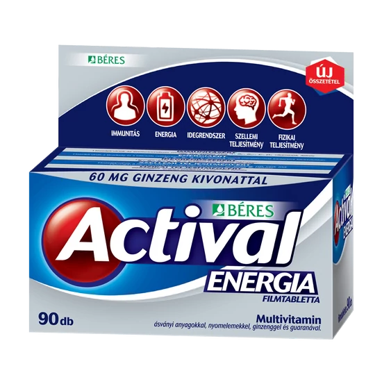 Béres actival energia guarana ginzeng tabletta 90x