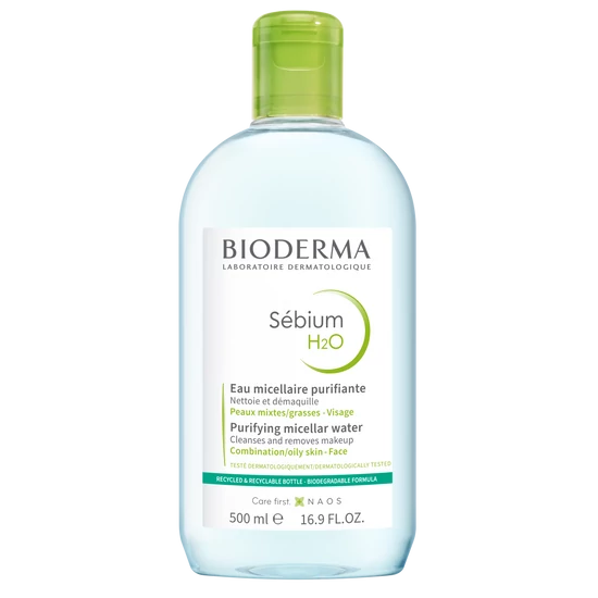 Bioderma Sébium H2O arc-és sminklemosó 500ml