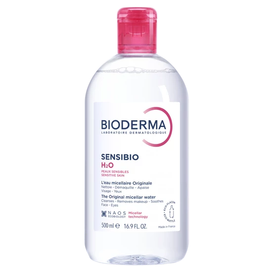 Bioderma Sensibio H2O arc- és sminklemosó micellaoldat 500ml