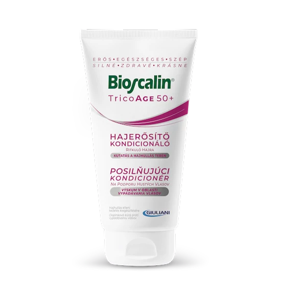 Bioscalin® TricoAGE 50+ Hajerősítő kondicionáló ritkuló hajra 150 ml