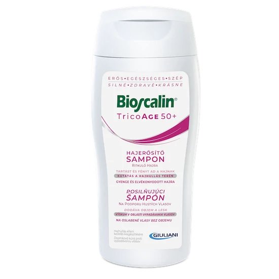 Bioscalin® TricoAGE 50+ Hajerősítő sampon ritkuló hajra 200 ml