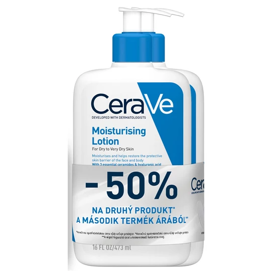 CeraVe Hidratáló Bőrápoló Tej DuoPack 2×473ml