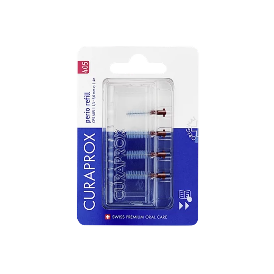 Curaprox Perio CPS 405 rózsaszín fogköztisztító kefe refill 4x