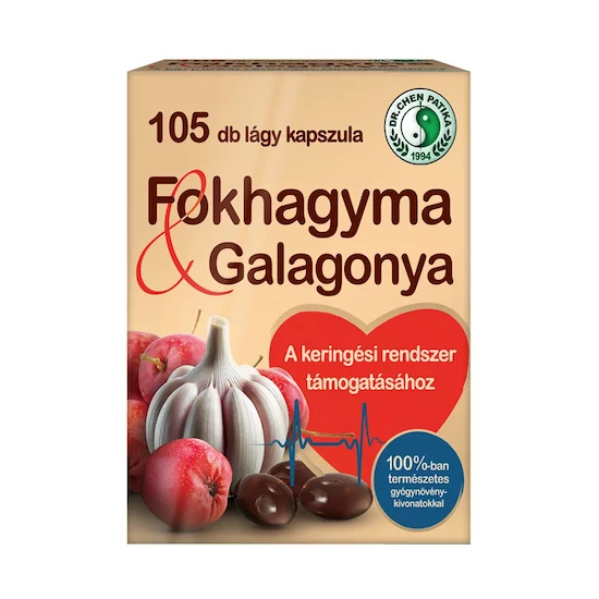 Dr Chen Fokhagyma és Galagonya kapszula 105x