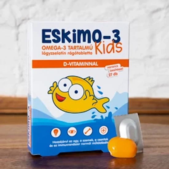 Eskimo-3 Kids rágótabletta D-vitaminnal 27x