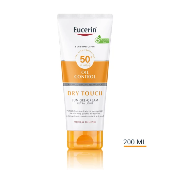 Eucerin Sun Oil Control Dry Touch napozó gél-krém testre SPF50+ 200ml