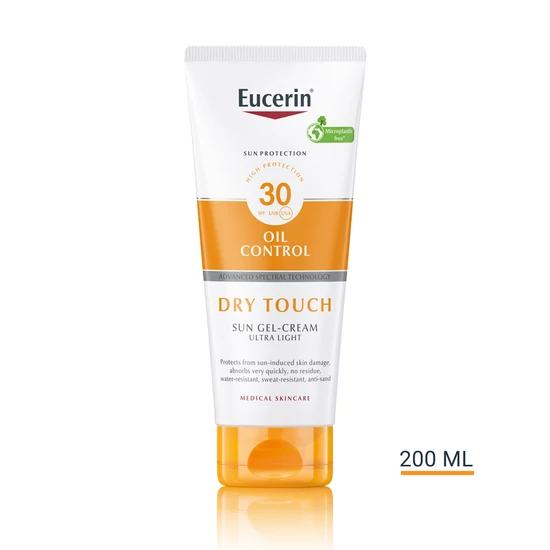 Eucerin Sun Oil Control Dry Touch napozó krém testre SPF30+ 200ml