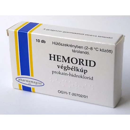 Hemorid végbélkúp 10x