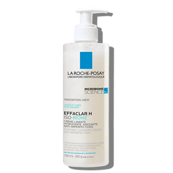 La Roche-Posay Effaclar Iso-Biome Bőrnyugtató Tisztító Krém 390ml