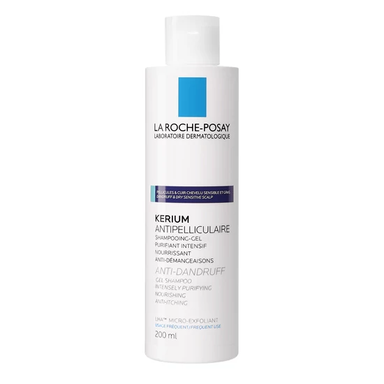 La Roche-Posay Kerium mikro-hámlasztó hatású gél-sampon zsíros korpára 200 ml