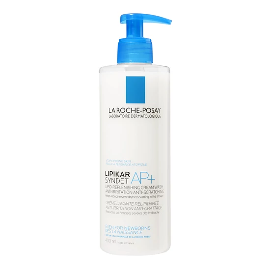 La Roche-Posay Lipikar Syndet AP+ Lipidpótló krém-tusfürdő 400 ml