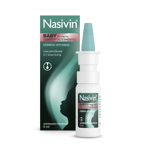 Nasivin Baby 0,1mg/ml orrcsepp tartósítószermentes 5ml