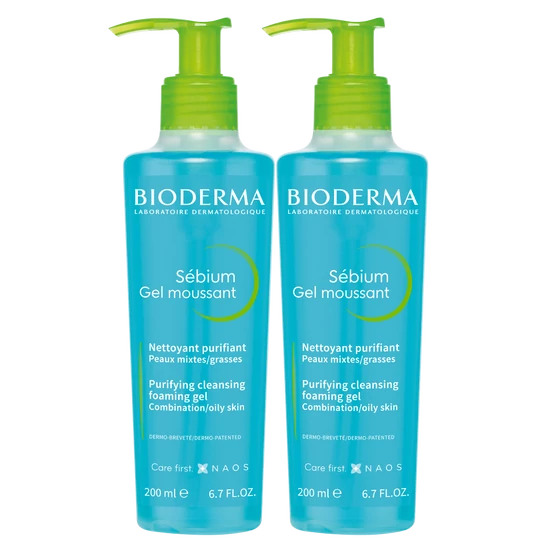 Bioderma Sébium Gél Moussant 2x200ml