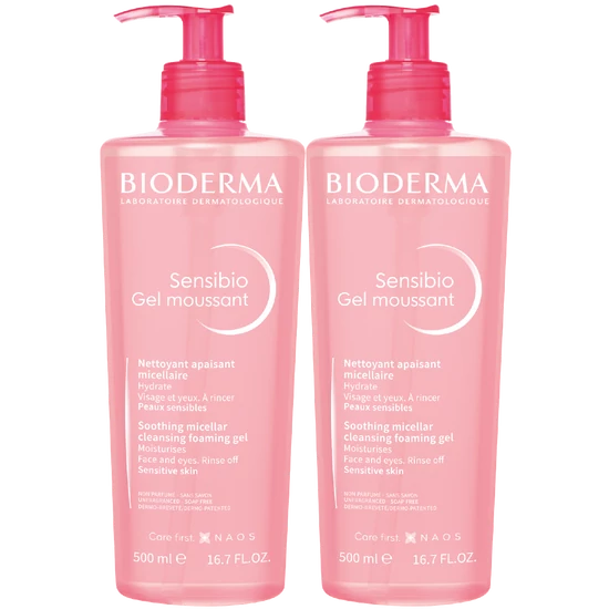 Bioderma Sensibio Gél Moussant 2x500ml
