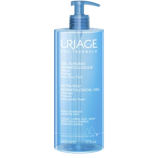 Uriage Gel Surgras Dermatologique Tusfürdő 500 ml
