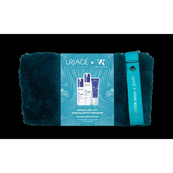 URIAGE x KERÉNYI VIRÁG XMAS2024 AGE LIFT Ránctalanító Neszesszer MINDEN bőrtípusra 30+30+40ml