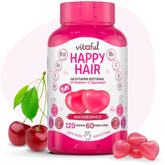 Vitaful Happy Hair gumivitamin 120x