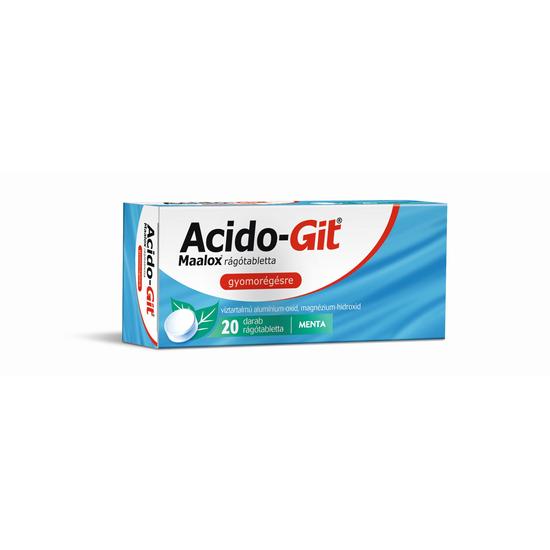 Acido-Git Maalox rágótabletta 20x