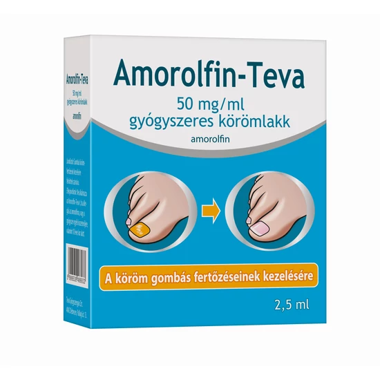 Amorolfin-Teva 50mg/ml gyógyszeres körömlakk 2,5ml