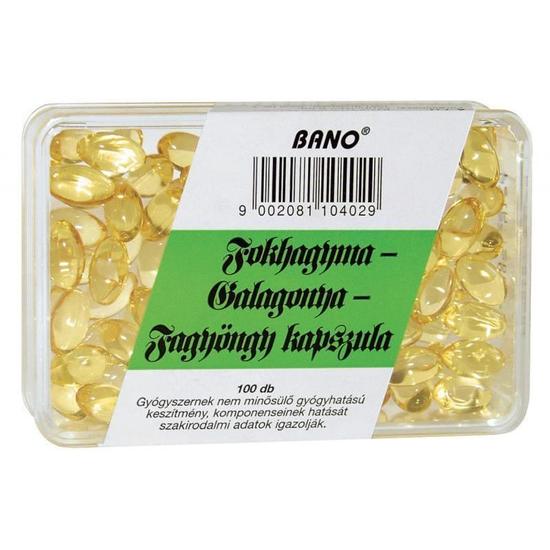Bánó fokhagyma-galagonya-fagyöngy kapszula 100x