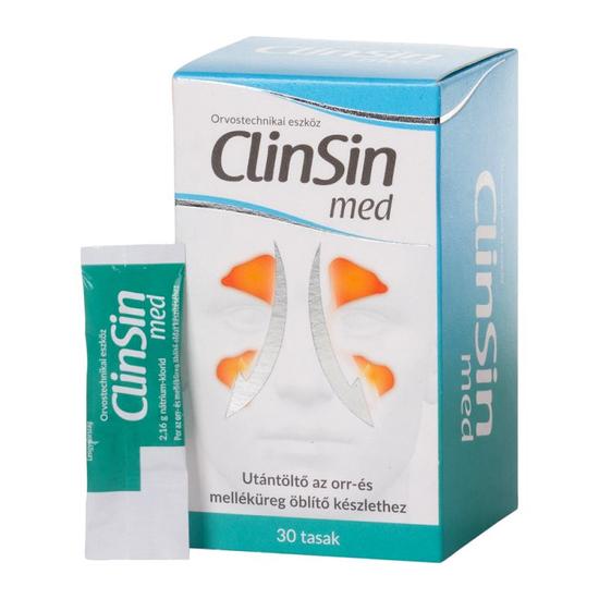 ClinSin med Utántöltő az orr- és melléküreg öblítő készlethez orvostechnikai eszköz 30 tasak