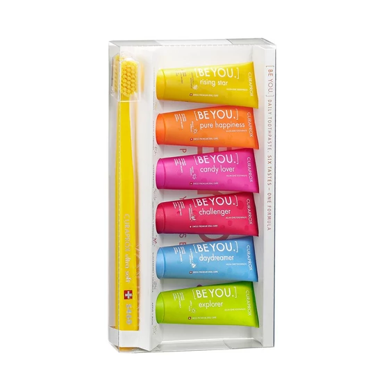 Curaprox BEYOU minta csomag: 1 db CS5460 fogkefe+6db BEYOU fogkrém minta 10ml