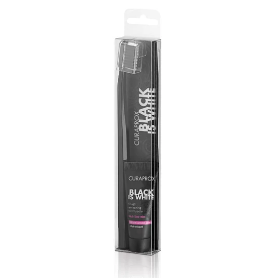 Curaprox Black is White Light-pack (fogkefe + BW fogkrém minta)