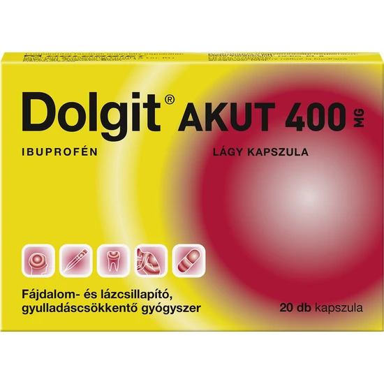 Dolgit Akut 400mg lágy kapszula 20x