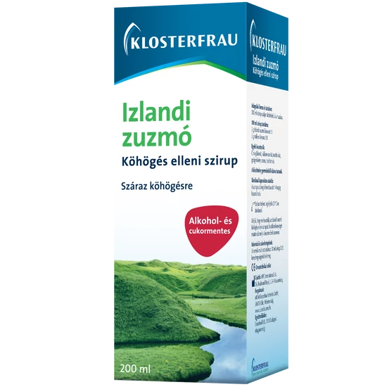 Izlandi zuzmó köhögés elleni szirup 200ml