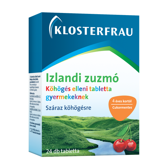 Izlandi zuzmó köhögés elleni szopogató tabletta gyermek 24x