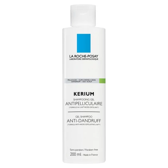 La Roche-Posay Kerium mikro-hámlasztó hatású gél-sampon zsíros korpára 200 ml