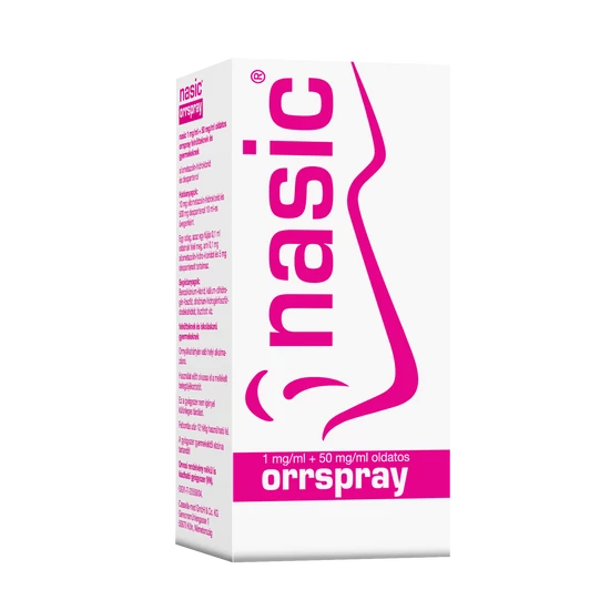 Nasic 1mg/ml+50mg/ml oldatos orrspray felnőtteknek és gyerekeknek 10ml