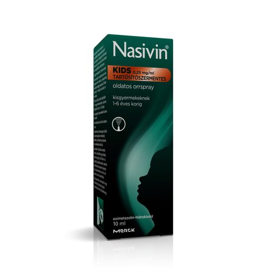 Nasivin Kids 0,25mg/ml orrspray tartósítószermentes 10ml