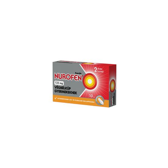 Nurofen 125mg végbélkúp gyermekeknek 10x