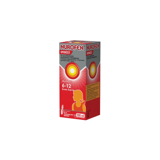 Nurofen Eper 40mg/ml belsőleges szuszpenzió gyermekeknek 100ml