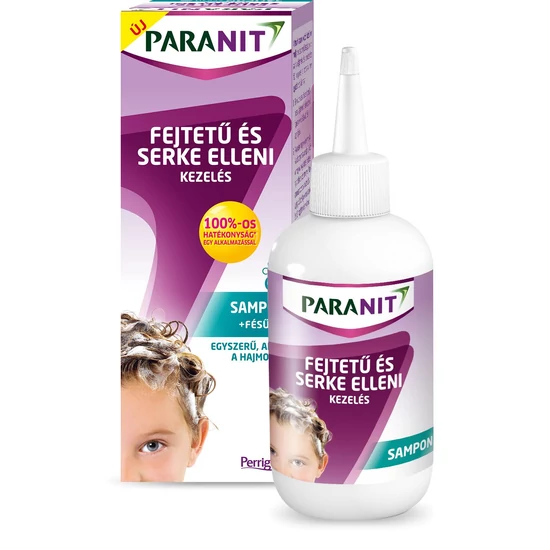 Paranit fejtetű és serkeirtó sampon 200ml+fésű