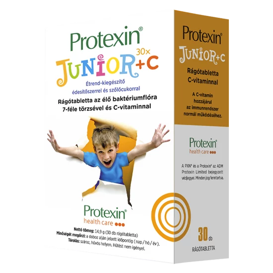 Protexin Junior+C étrendkiegészítő rágótabletta 30x