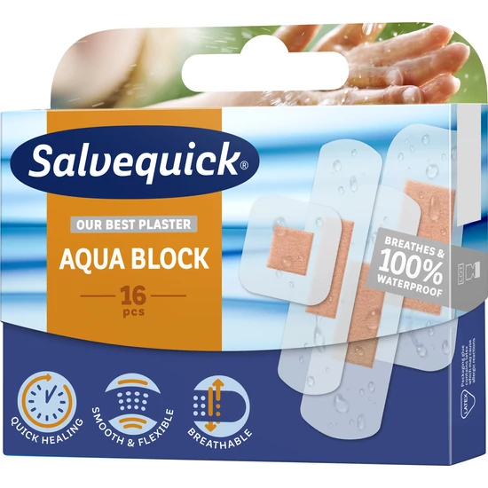 Salvequick Aquablock sebtapasz 16x