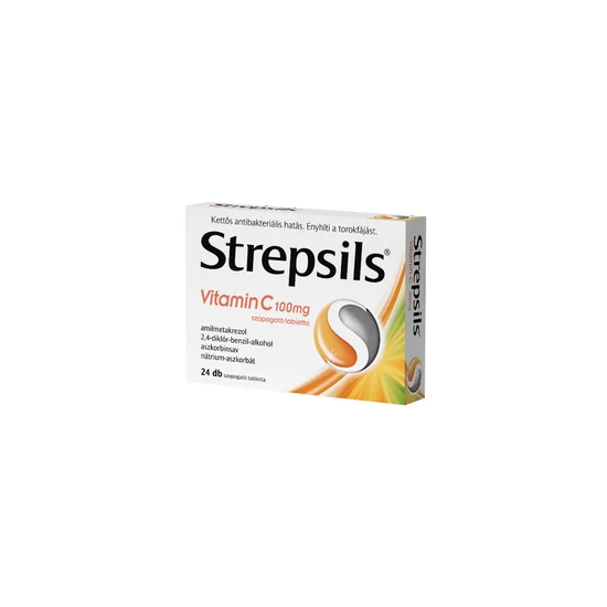 Strepsils Vitamin C 100mg szopogató tabletta 24x