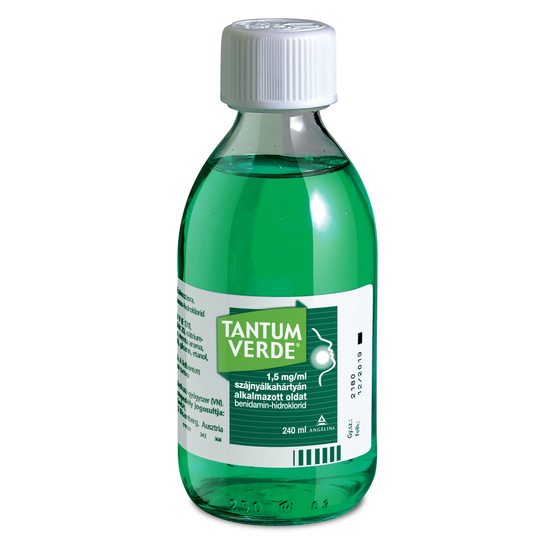 Tantum Verde 1,5 mg/ml szájnyálkahártyán alkalmazott oldat 240ml
