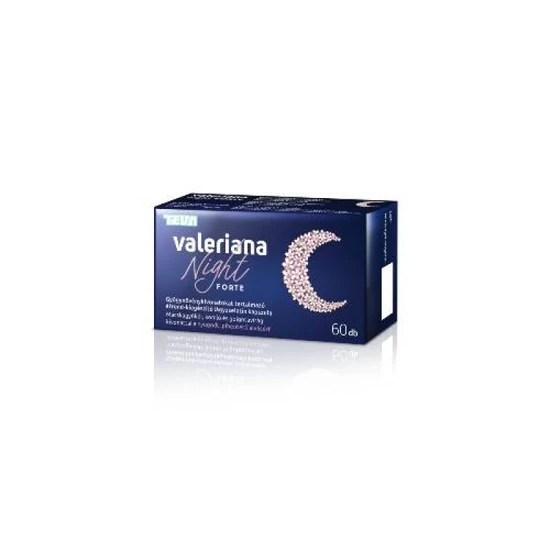 Valeriana Night Forte gyógynövénykivonatokat tartalmazó étrend-kiegészítő lágyzselatin kapszula 60x