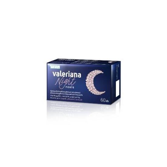 Valeriana Night Forte gyógynövénykivonatokat tartalmazó étrend-kiegészítő lágyzselatin kapszula 60x