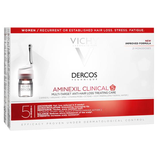 Vichy Dercos Aminexil Clinical 5 Hajhullás Elleni Ampulla Nőknek 21 ampulla