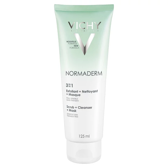 Vichy Normaderm 3In1 Arctisztító, -Radír És -Maszk 125 ml
