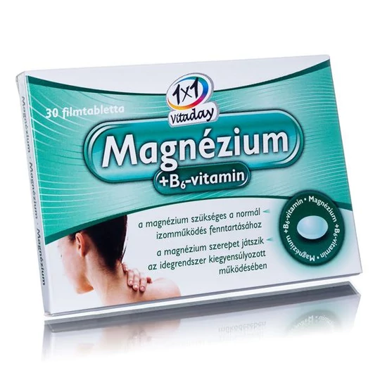 Akciós 1x1 Vitaday Magnézium + B6-vitamin filmtabletta 30x
