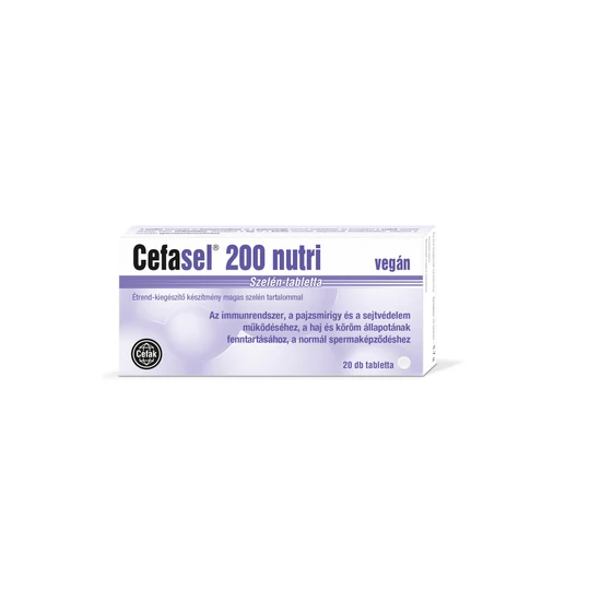 Cefasel 200 nutri Szelén tabletta 20x