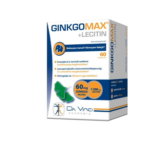 GinkgoMax + Bacopa + Lecitin lágyzselatin kapszula 60x